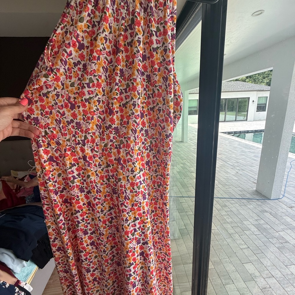 Colorful Floral Maxi Dress